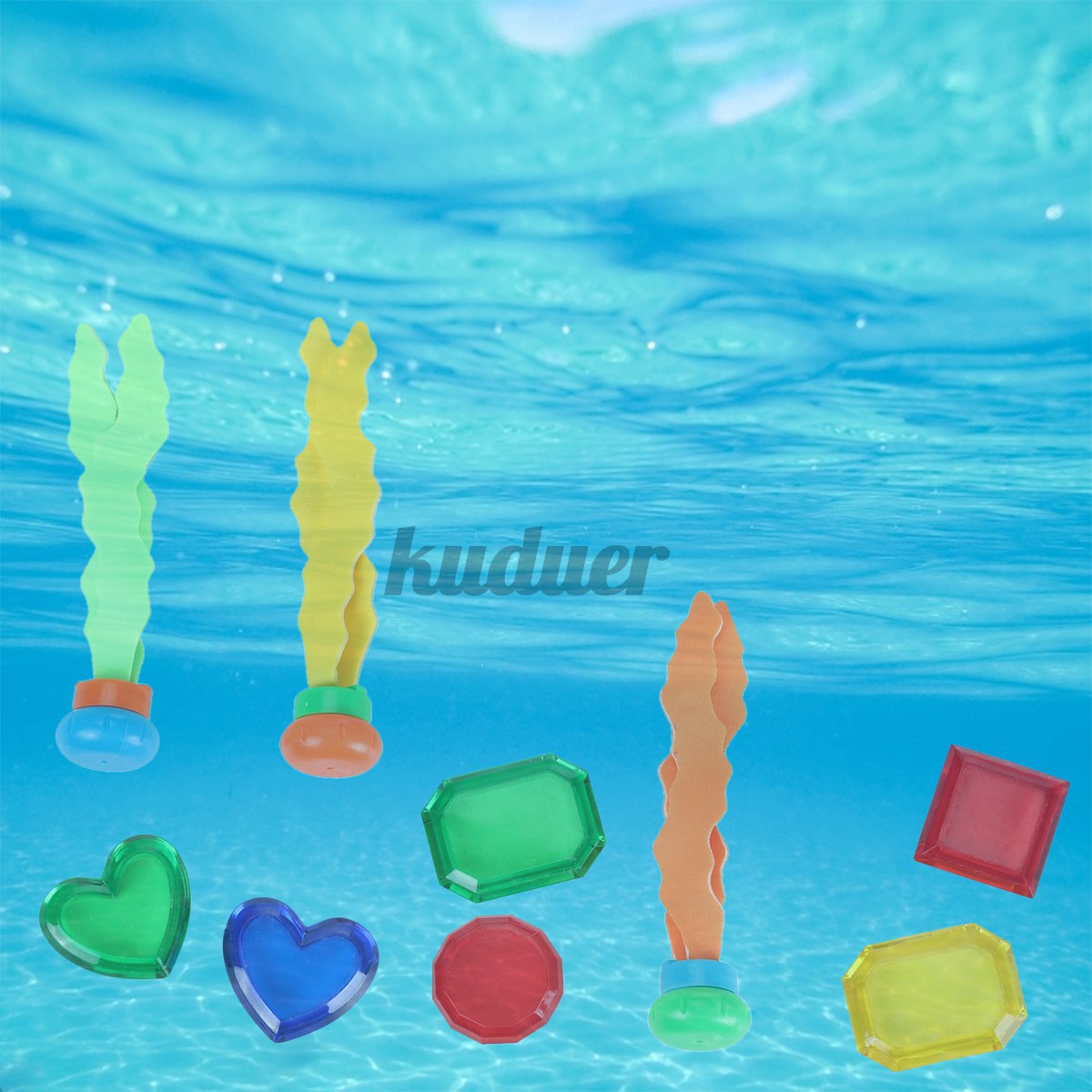 34 PCS/Set Child Summer Underwater Swimming/Diving Pool Toys, Diving Rings, Torpedo With Underwater Treasures Gift Set