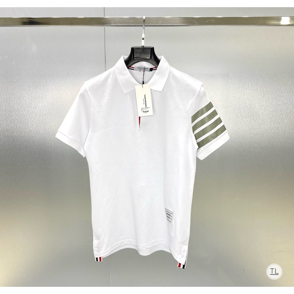 Áo Polo Nam kẻ Sọc Áo Polo Soc Hotten 2022 Chất Vải Cotton Cao Cấp Co Dãn 4 Chiều - Mã 4 sọc tay - HD SHOP