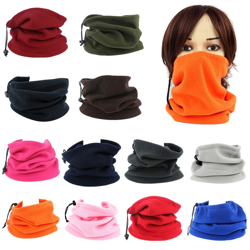 ✿ Khăn Choàng Cổ Giữ Ấm Thoáng Khí Chống Nắng Nửa Mặt Có Dây Rút Dùng Khi Đi Câu Cá / Chạy Bộ /