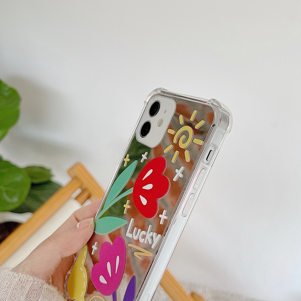 Ốp lưng iphone Ốp Điện Thoại TPU silicone Mặt Gương Thời Trang Cho iPhone 11 pro max X Xr Xs max 7 8 Plus 13 12 pro max Dinuo case