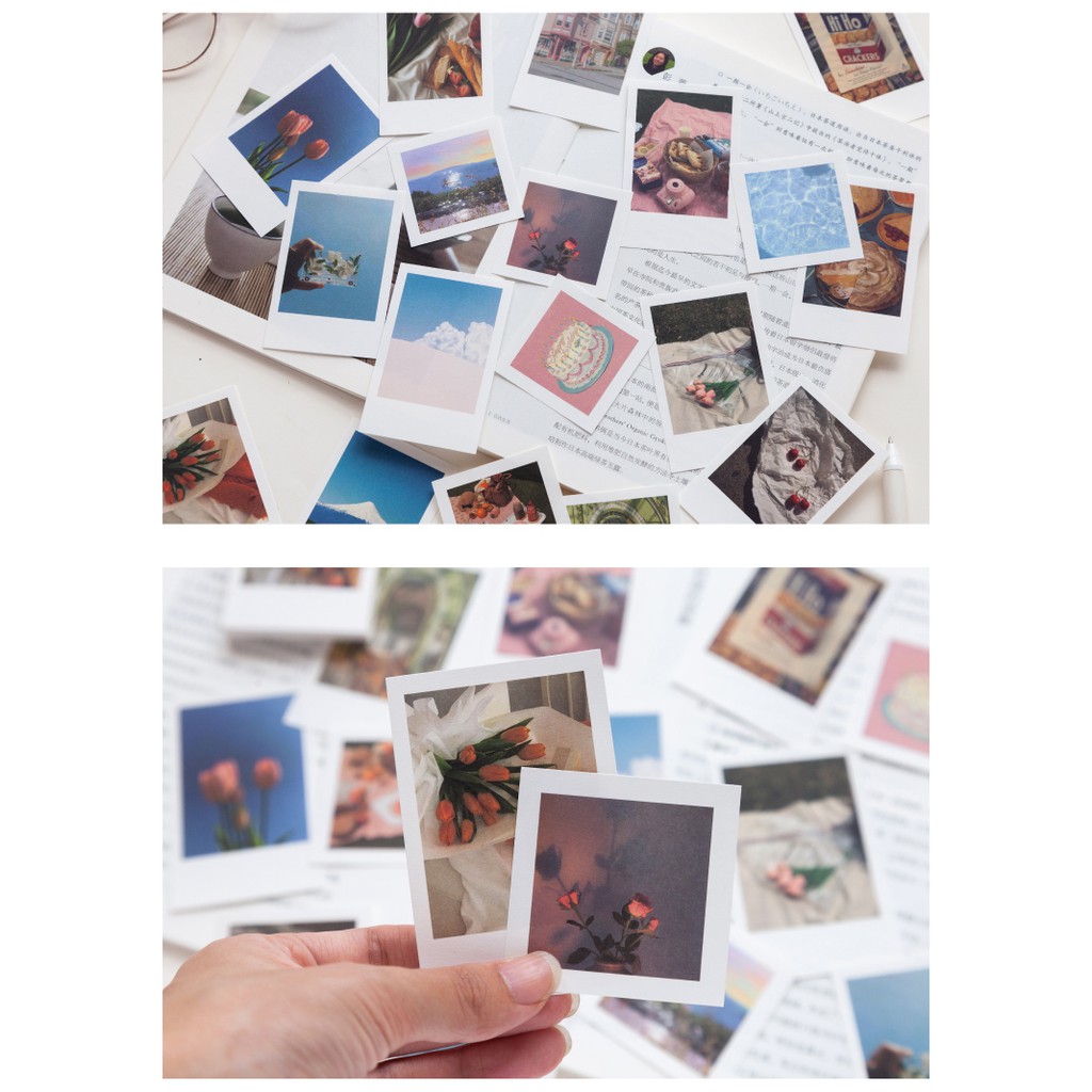 Giấy Ảnh Decor + Sticker 💖 Set 63 Chi Tiết  Memories Photo Gallery Trang Trí Phòng Bàn Học Treo Tường Phụ Kiện Chụp Ảnh