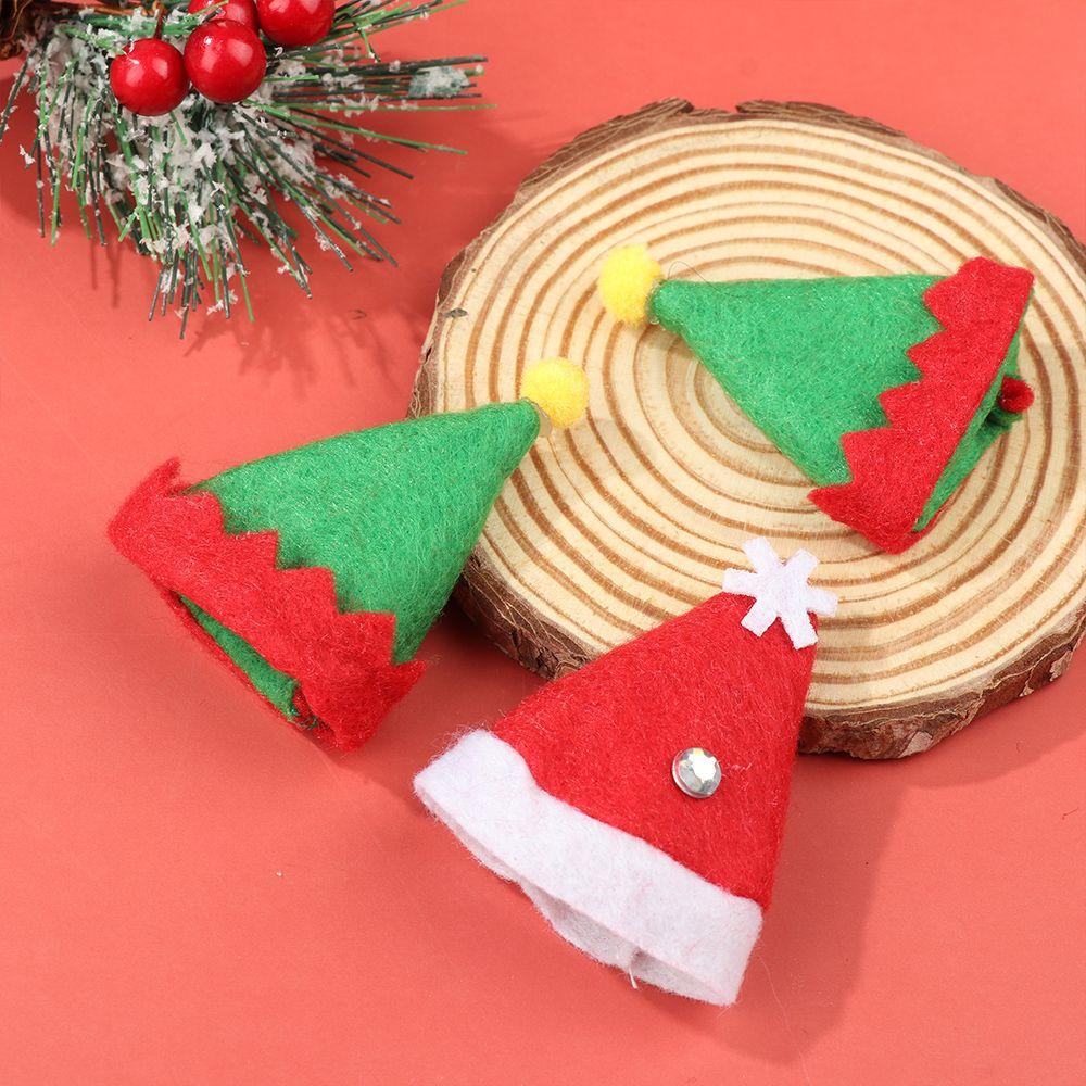 LEISURE Mũ Ông Già Noel Dễ Thương Trang Trí Giáng Sinh Ốp