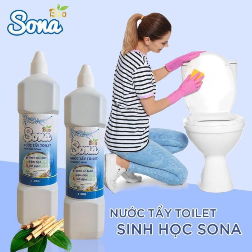 Tẩy Rửa Toilet hương QUẾ, Mùi Hương Dễ Chịu, Sạch Bong, Ngừa Vi Khuẩn 700ML/1L