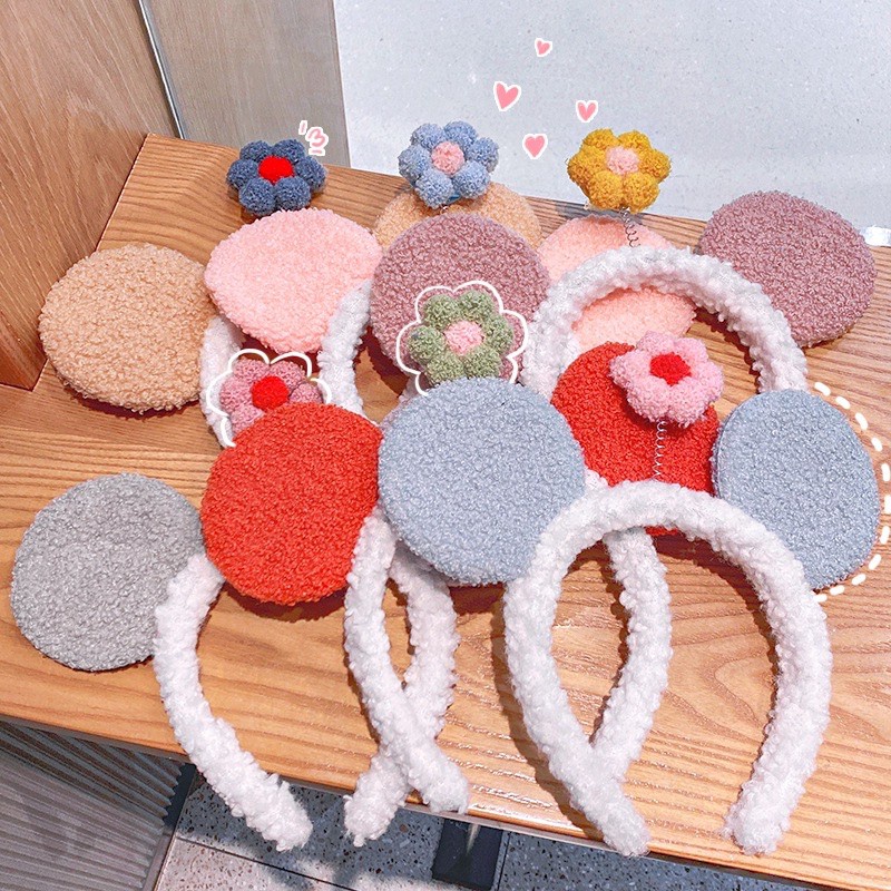 Băng đô cài tóc tai chuột mickey hoa xinh phong cách Nhật Bản dễ thương xinh xắn mã ct4