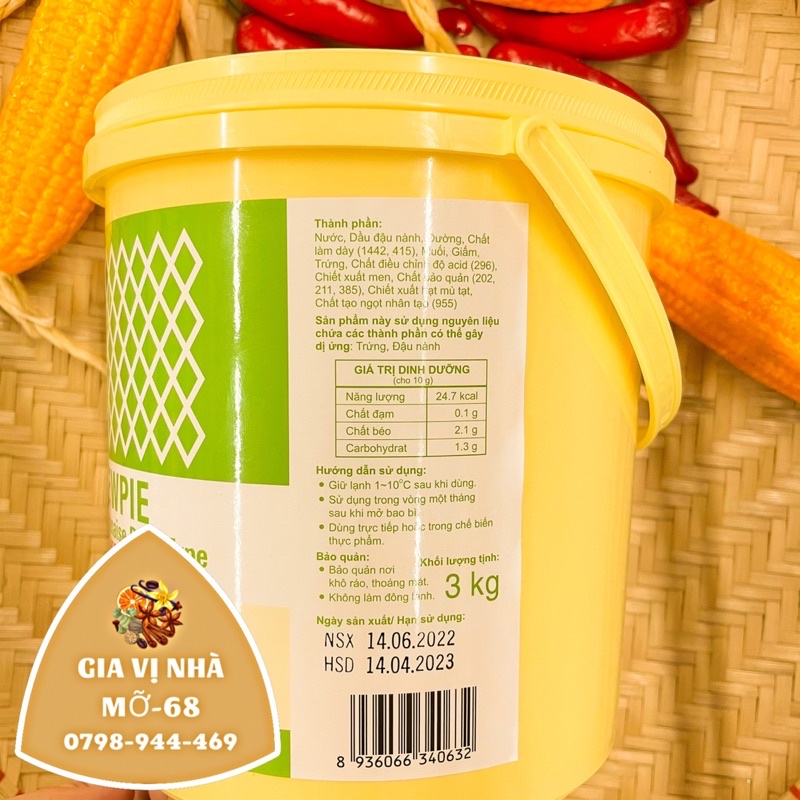 Sốt Mayonnaise kewpie base horeca - 3kg