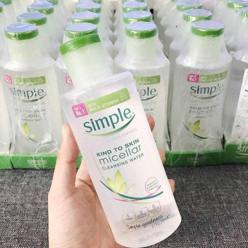 Nước Tẩy Trang Siêu Lành Tính Simple 200ml.