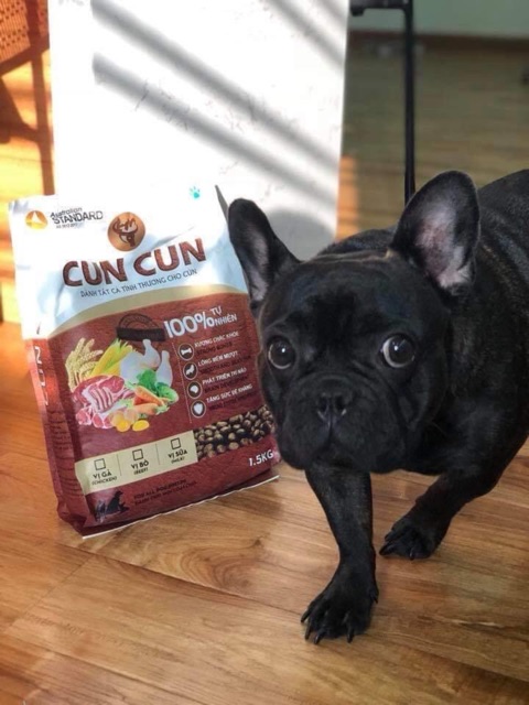 Thức ăn cho chó CunCun DOG gói 1,5kg (Hạt chó phổ thông)