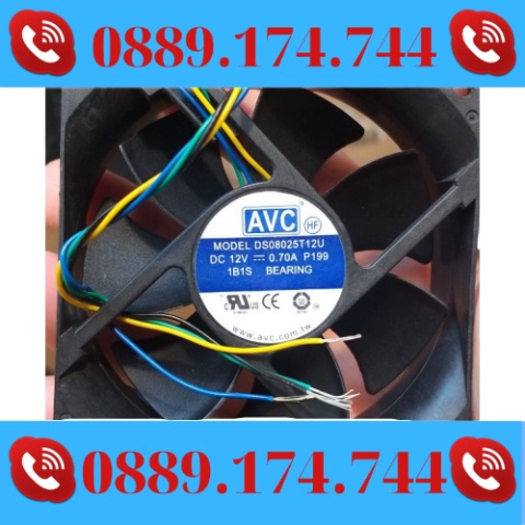 Hàng Mới Fan quạt 8cm siêu mạnh khuếch tán nhiệt lượng máy tính cá nhân hiệu DELTA, FOXCONN, AVC dòng 12v, ampe 0.33 đến