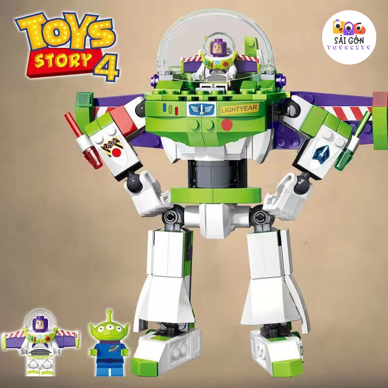 Đồ Chơi Lắp Ráp Kiểu LEGO Mô Hình Đồ Chơi Buzz Lightyear Trong Toys Story4 Mecha SX9060 Với 243 PCS