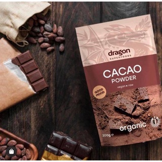 Bột cacao hữu cơ nguyên chất 100% cacao Dragon dmBio Diet - Ăn Kiêng - Ăn thực dưỡng - OrganicStores