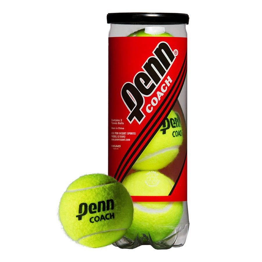 [Mã LT50 giảm 50k đơn 250k] Bóng Tennis Penn Coach (lon 3 quả)