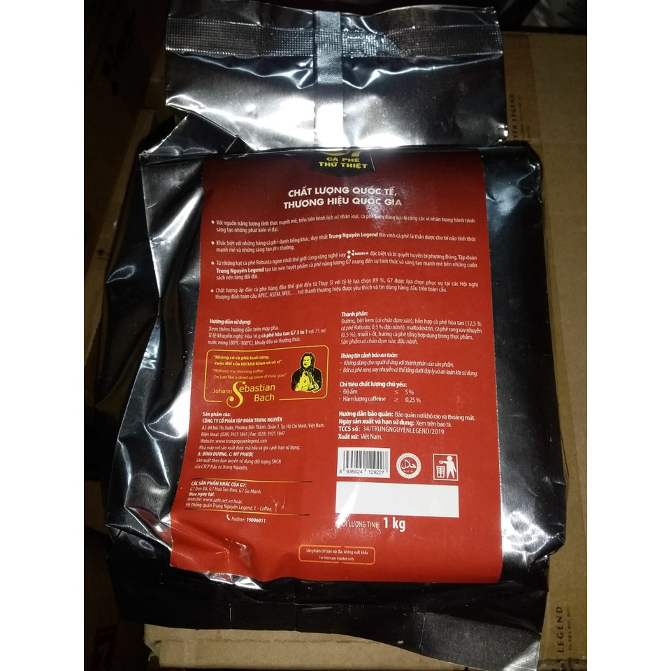 Cà phê g7 3in1 bịch 1kg