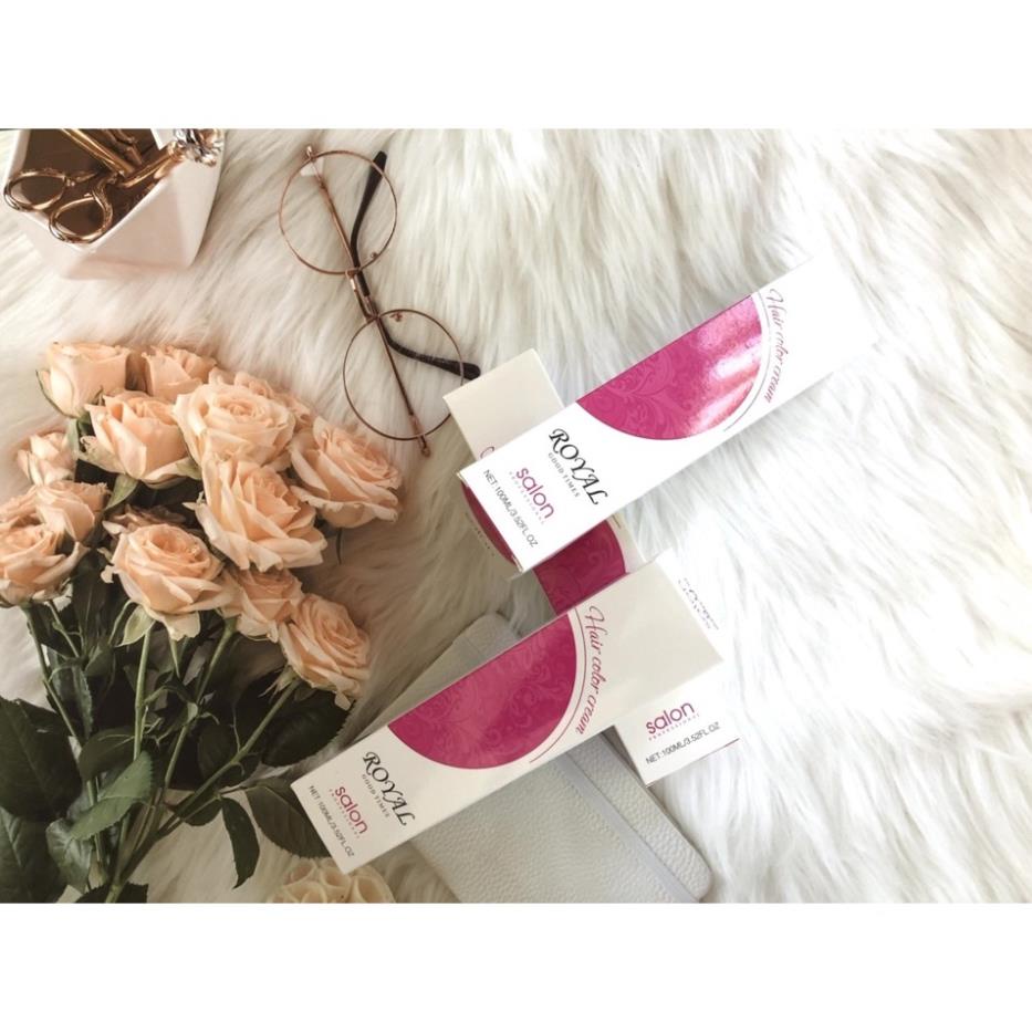 Màu Nhuộm Tóc Cao Cấp ROYAL SALON Giúp Tóc Lên Màu Chuẩn Không Khô Tóc Hương Thơm Nhẹ MP Nga Hà