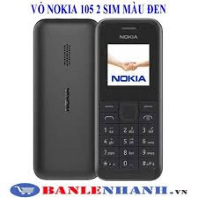 Vỏ thay Nokia 105 2 sim có phím