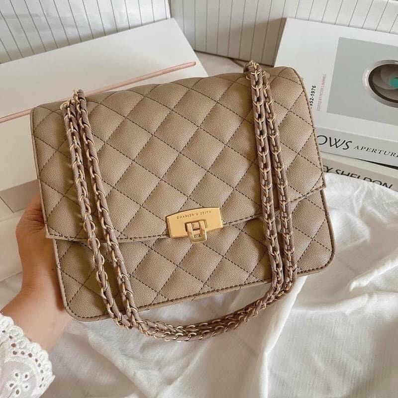 Túi  trám ô Cnk nhám cao cấp size 25cm. Thiết kế ngăn rộng