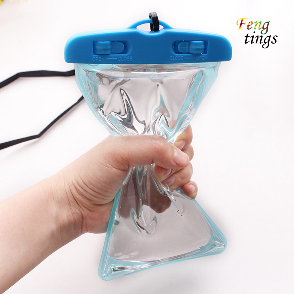 Túi đựng điện thoại chống thấm nước thiết kế trong suốt dùng được màn hình cảm ứng tiện dụng khi đi bơi