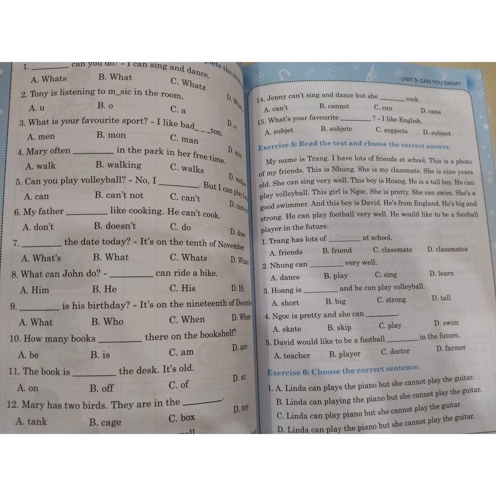 Sách - The langmaster bộ đề kiểm tra tiếng anh lớp 5 tập 2 ( có đáp án )