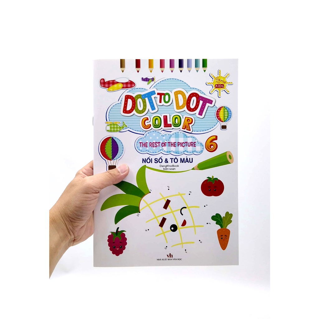 Sách Dot To Dot Color - The Rest Of The Picture - Nối Số Và Tô Màu 6