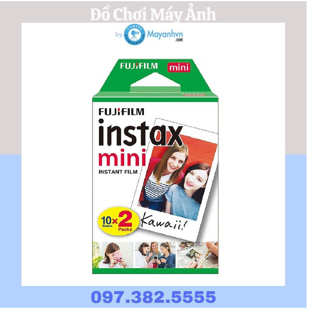 Hộp 1 pack film Minion/hello kitty/film trắng (10 kiểu) cho máy ảnh Fujifilm Instax Mini