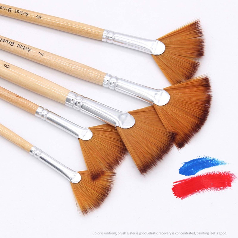 Set 5 Cọ Vẽ Tranh Chống Chảy Xệ Cho Người Lớn Và Trẻ Em