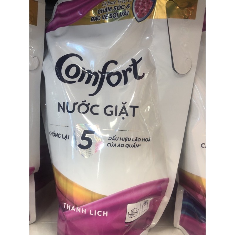 nước giặt comfort túi thời thượng, thanh lịch túi 3,1l