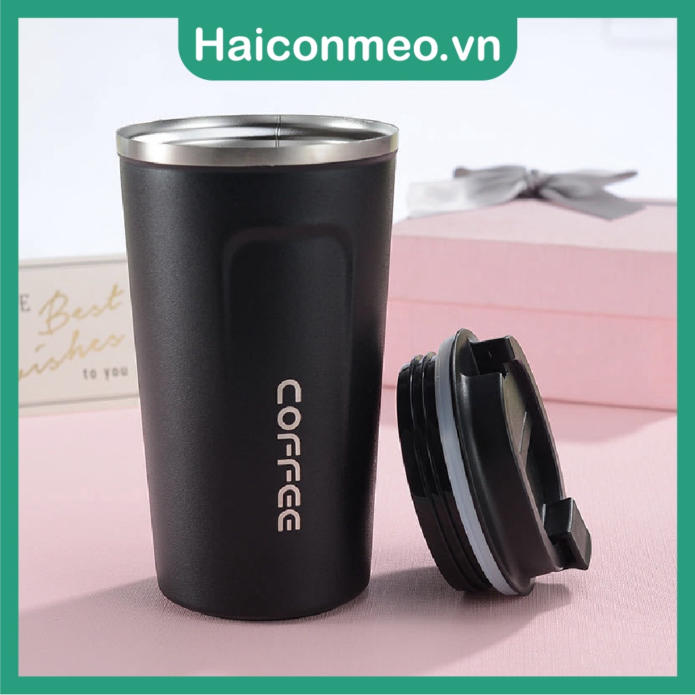 Bình Giữ Nhiệt Coffee Inox 304 Giữ Lạnh, thích hợp làm quà tặng, couple 500ml