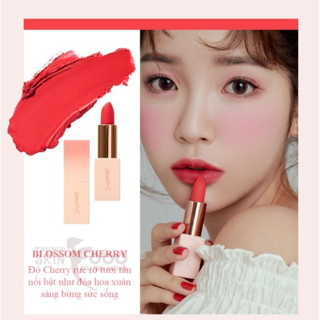 [BLOSSOM EDITION] Son thỏi siêu lì Peach C Blossom Edition Easy Matte Lipstick 3.6g