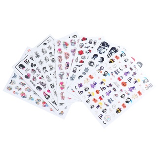 Sticker Dán Móng Họa Tiết halloween 3d