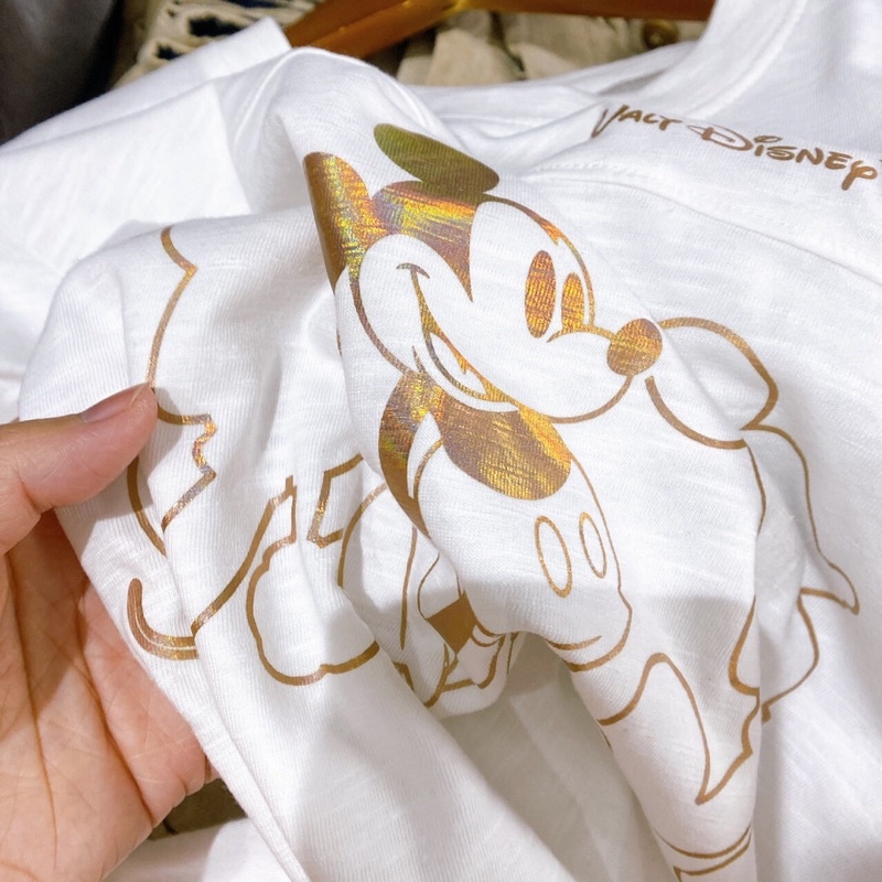 Áo mickey nhũ du xịn bé trai bé gái