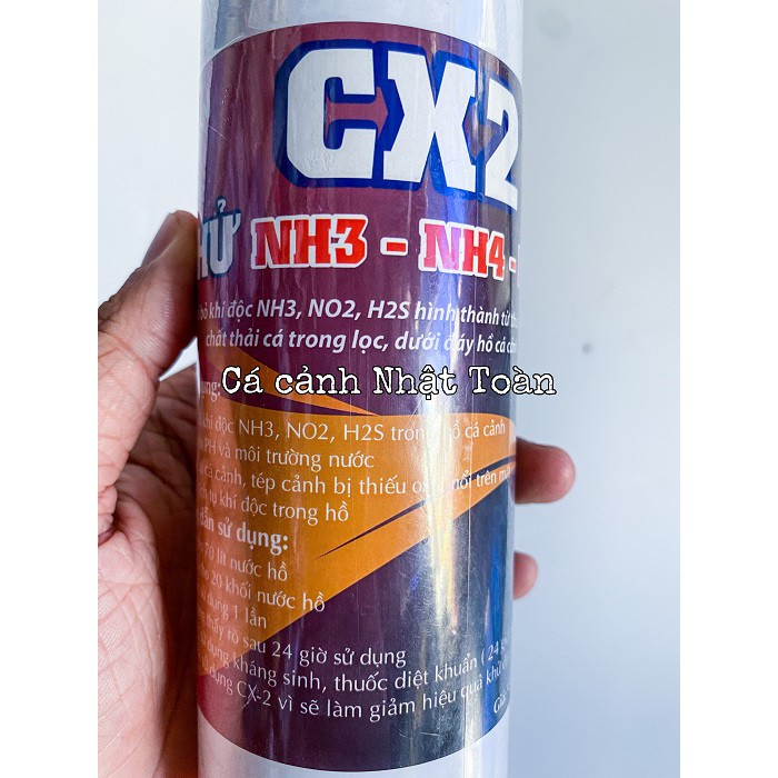 CX2 KHỬ NH3 NH4 H2S CHO BỂ CÁ CÁ XINH 500ML