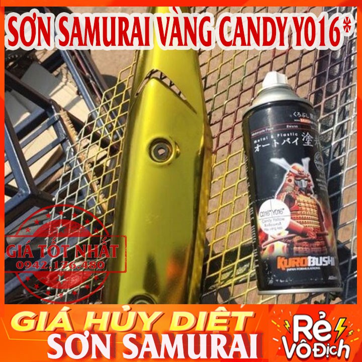 SƠN SAMURAI MÀU VÀNG CANDY Y016