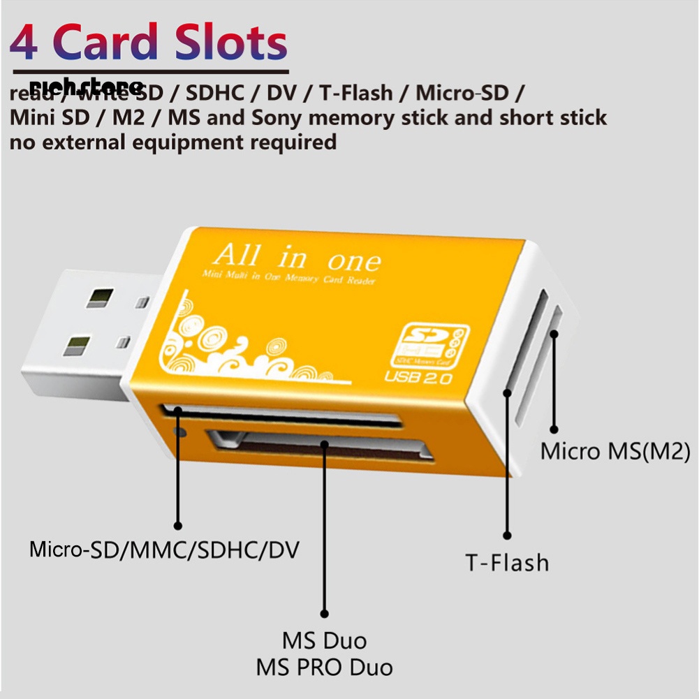Đầu Đọc Thẻ Nhớ USB 2.0 Đa Năng | BigBuy360 - bigbuy360.vn