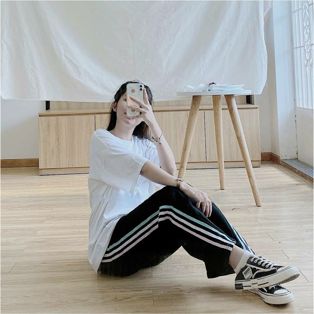 Quần ống suông thể thao Line Color - Rainbow Pants Unisex 3 sọc phối màu VCT