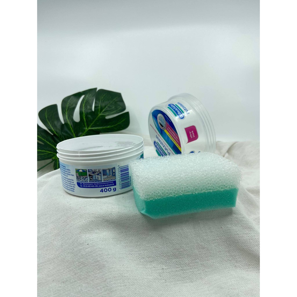 Bột DR.BECKMANN PUTZSTEIN TẨY SÁNG INOX, GẠCH, ĐÁ, KÍNH, RỈ, CỌ NỒI XOONG SIÊU SÁNG BÓNG