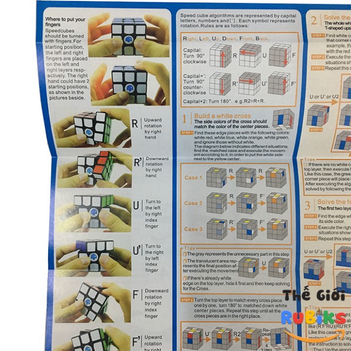 GAN's CFOP - Công thức nâng cao khối Rubik 3x3 Cross F2L OLL PLL