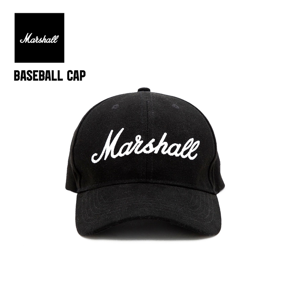 Nón Marshall Baseball Tour Cap - Black with White Logo | Simple | Minimalist | Casual | Unisex Fashion Outfit