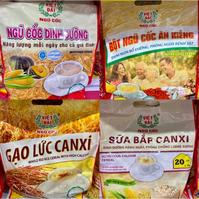 NGŨ CỐC ĂN KIÊNG VIỆT ĐÀI 600G (Mẫu mới)