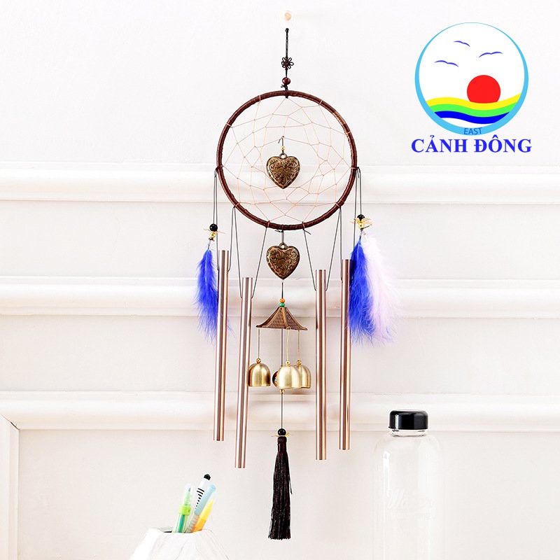 Chuông gió Dreamcatcher lưới bắt giấc mơ lông vũ mềm mại độc đáo sang trọng