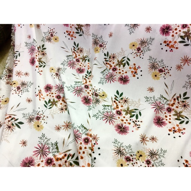 Vải đũi xô hoa nhí