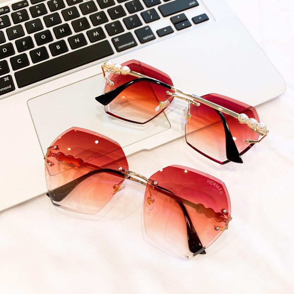 Mắt kính thời trang cao cấp gọng kim loại cho nữ A214 UV 💎 FREESHIP 💎 chống tia UV400 | BigBuy360 - bigbuy360.vn