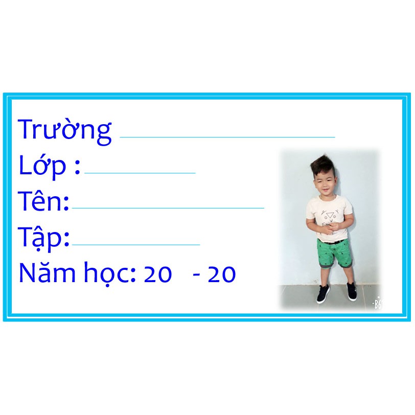 Nhãn vở in theo yêu cầu siêu đẹp siêu nét