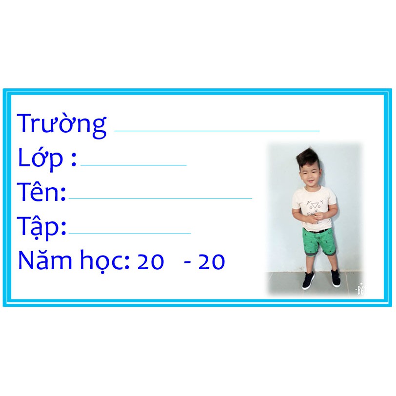 Nhãn vở in theo yêu cầu siêu đẹp siêu nét