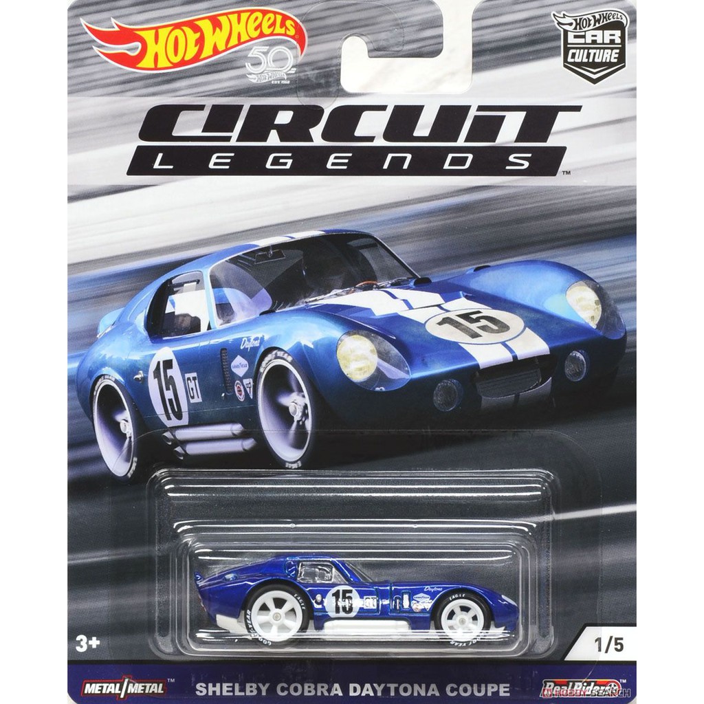 Xe Mô hình Hot Wheels Shelby Cobra Daytona Coupe Circuit Legends 50th Car Culture