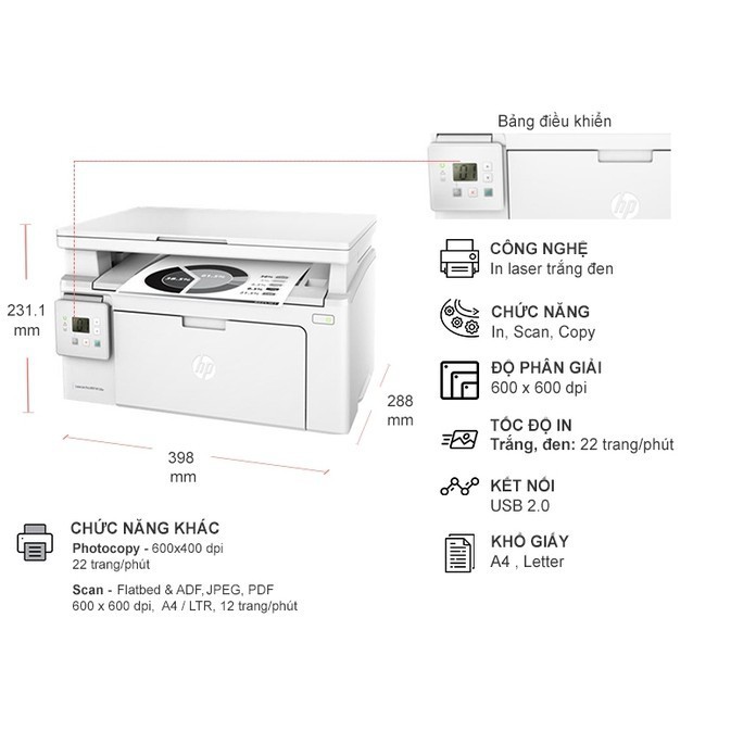 MÁY IN LASER ĐA CHỨC NĂNG HP LASERJET PRO MFP M130A ĐÃ QUA SỬ DỤNG - AALO.VN