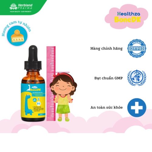 Healthza BoneDK dạng giọt 30ml dành cho bé