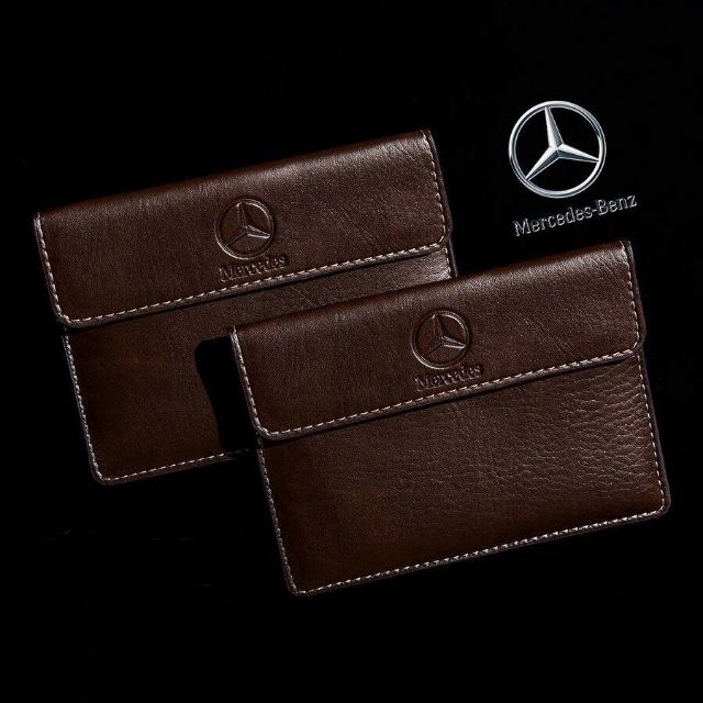Ví da đựng giấy tờ xe in logo hãng Meccides