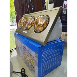 Gia dụng Mẹ Sóc Đèn sưởi nhà tắm treo tường 3 bóng Richpro BẢO HÀNH ĐỔI MỚI 3 NĂM
