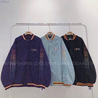 [KB8836]🏉🏉🏉 Áo khoác bomber nhung EHOFFRU (Có sẵn/ảnh thật)