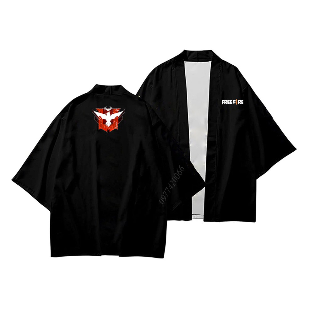 Áo khoác Freefire, áo kimono game free fire phong các Nhật Bản