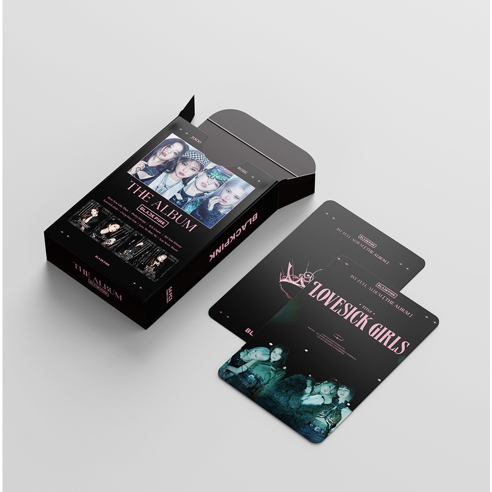 Bộ ảnh sưu tập Lomo Card bo góc Blackpink kpop all stars The Album D-day 2022